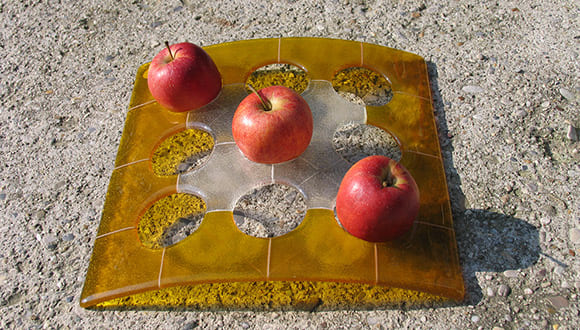 Fusing Obstschale von der Kunstglaserin Claudia Kroker